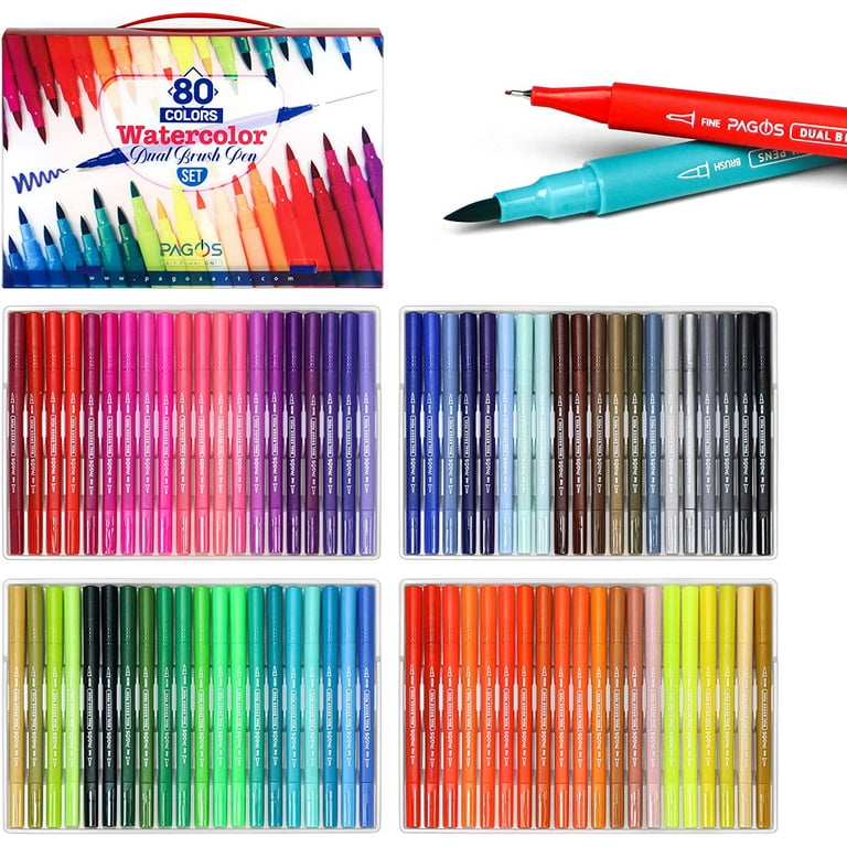 Double-sided markers/pens - set of 80 pieces 22811, CATEGORIES \ Gadgets \  Painting kits