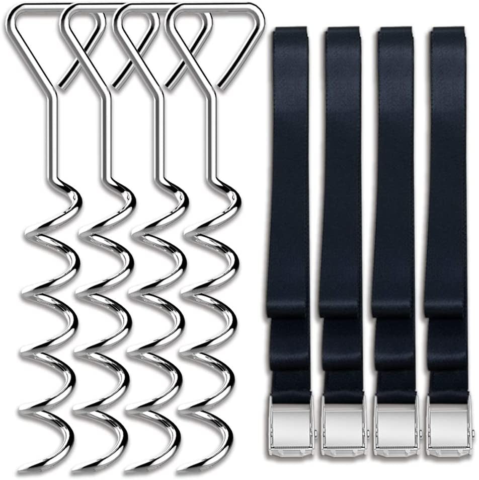 Eurmax Trampoline Stakes Heavy Duty Trampoline Parts Corkscrew Shape