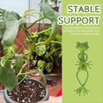 thumbnail image 2 of Soporte para Plantas con Forma de Rana Verde, 5 Unidades. Ofrece un Soporte Firme y Agradable para Plantas Pequeñas en Macetas y Suculentas., 2 of 5