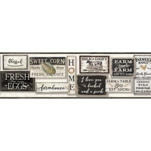 York Wallcoverings Farm To Table Wallpaper Border