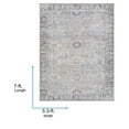 thumbnail image 3 of Livabliss Washable Rugs for Living Room, 5x7 Kemer Traditional Tan Area Rug, Bedroom Dining Room Home Decor Stain Resistant Carpet (5'3" x 7'), 3 of 7