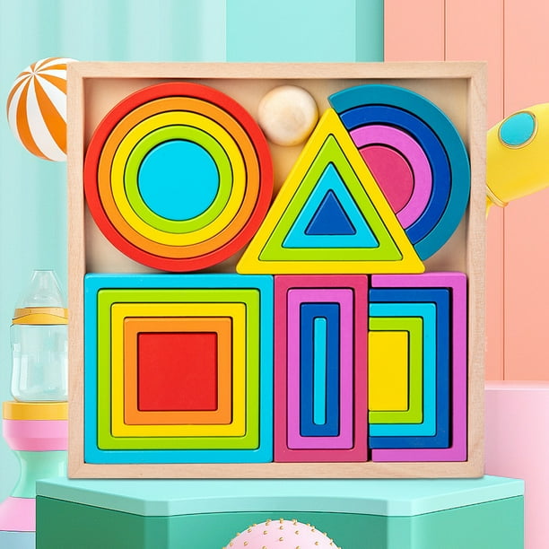 Juguete de rompecabezas a juego con forma de color regalos interactivos creativos coloridos para ninos pequenos Walmart en linea