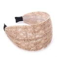 thumbnail image 2 of Wide Lace Headbands,Non Slip Wide Hard Headband Hollow Head Bands Widely Hairband for Women Summer Beach Party Holiday Hair Accessories QURATI Beige One Size, 2 of 4