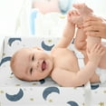 thumbnail image 3 of Sweet Jojo Designs Moon Bear Boy, Girl, Unisex/Gender Neutral Changing Pad Cover Sheet, 3 of 6