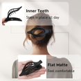 thumbnail image 3 of Set of PC frosted oval hair clip, duckbill clip headband, large size, back of the head, coiled hair, shark clip hair accessory, 3 of 8
