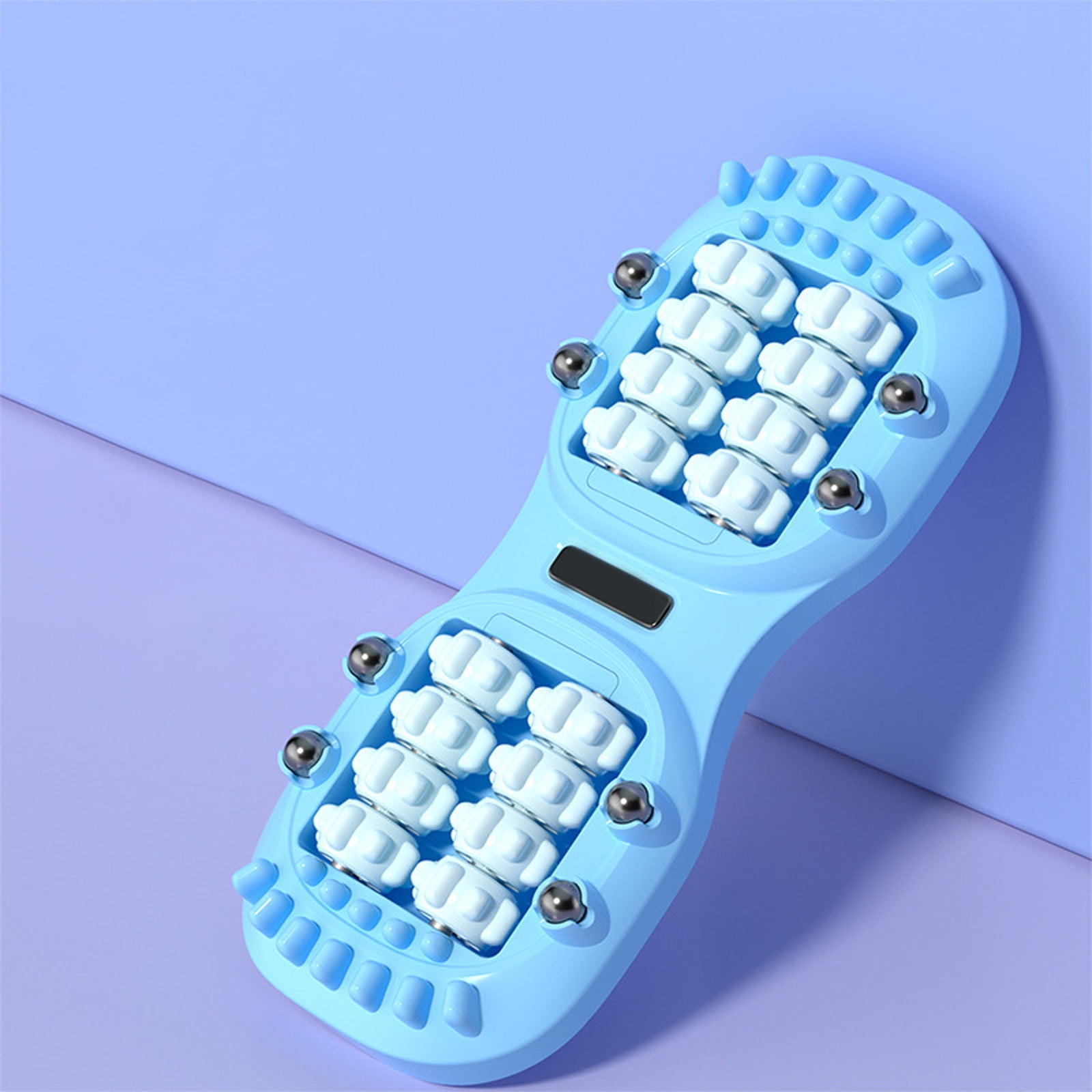 Dual Foot Massage Roller, Portable Double Foot Massager for Plantar Fasciitis Relief & Improved Circulation, Acupressure Foot Roller for Home Office Use