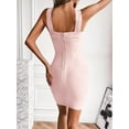 thumbnail image 4 of Halter Bandage Dresses for Women Mini Cocktail Dress Wedding Guest Dresses, 4 of 5