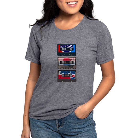 CafePress - Pepsi Flashback Tapes Womens Tri Blend T Shirt - Womens Tri-blend T-Shirt