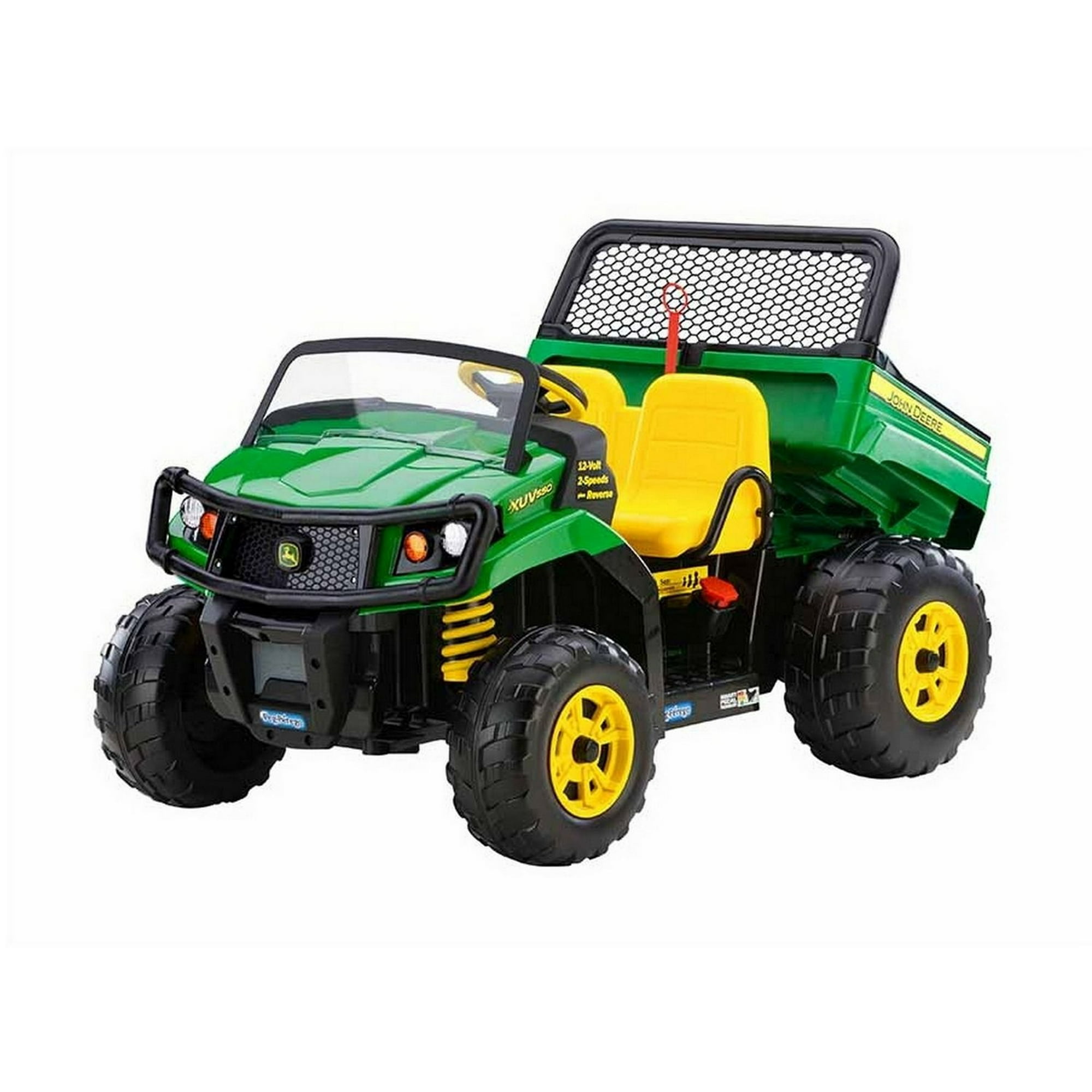 Power Wheels. Peg Perego John Deere Gator XUV Power Wheels Adjustable seat Ride On 12 Volt Rechargeable High Capacity Battery with Charger Walmart