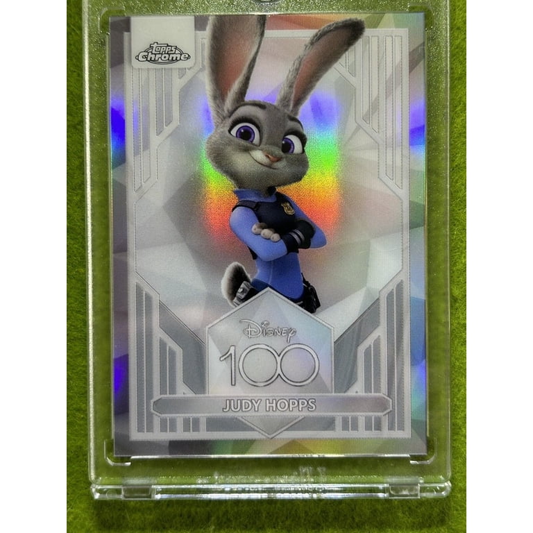 JUDY HOPPS Disney 100 REFRACTOR CARD Zootopia SILVER PRIZM 2023