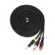 thumbnail image 2 of Cable de Cable de Adaptador de Audio Estéreo de 3,5 Mm a 2 con Doble Blindaje - 3 metros Sunnimix Cable de audio RCA, 2 of 6