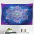 thumbnail image 1 of Star Mandala Tapestry, Outer Space Line Art Design with Atom Shape Mysterious Eastern Mandala, Fabric Wall Hanging Decor for Bedroom Living Room Dorm, 2 Sizes, Blue Pink Black, by Ambesonne, 1 of 1