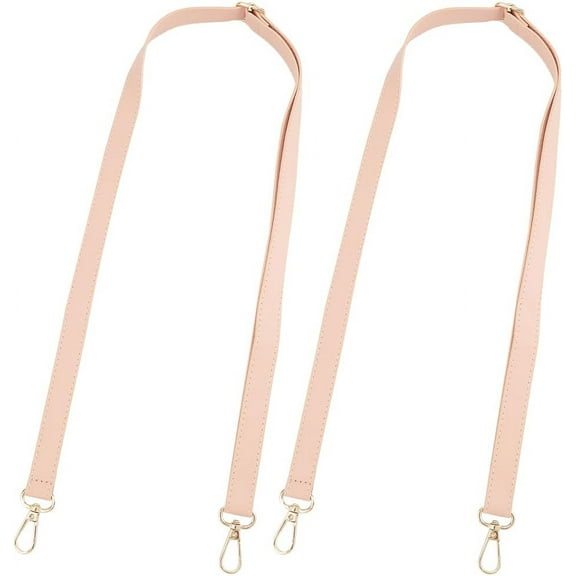 2Pcs Adjustable Bag Shoulder Strap PU Leather Handbag Purse Handle Replacement Long Crossbody Bag Strap with