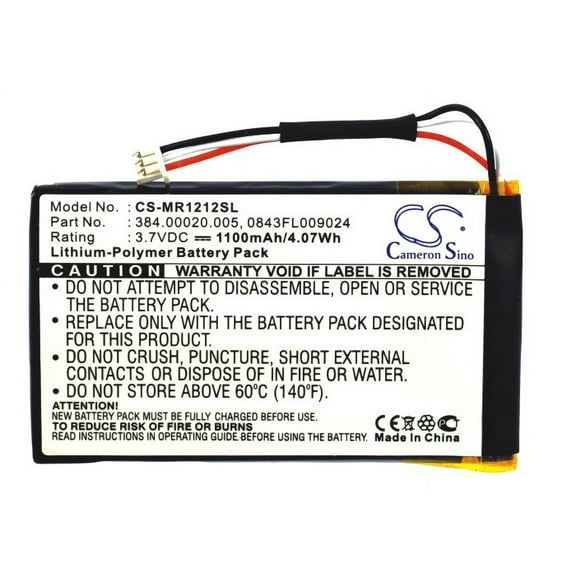1100mAh Magellan 0843FL009024 5390-B001-0780 384.00020.005 Battery for RoadMate 1212 RoadMate 1220 RoadMate 1230 RoadMate 1217