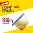 thumbnail image 6 of Glad GladWare Medium Clear Plastic Airtight Soup & Salad Food Storage Containers (5 Count), 6 of 9