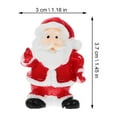 thumbnail image 2 of 12 Mini Santa Claus Figurines , 1-2" Christmas Village Decor - Cute Micro Landscape Ornaments in Assorted Poses (PVC Plastic), 2 of 6
