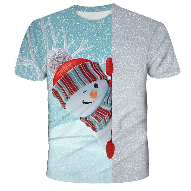 Kids Happy New Year Graphic T Shirt Merry Christmas Deer Funny Clothes Fashion T Shirt Top Print T Shirt6T Gong Bohan LED