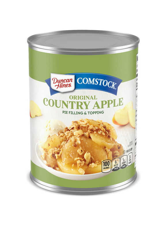Duncan Hines Comstock Original Country Apple Pie Filling and Topping, 21 oz.