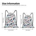 thumbnail image 5 of Yiaed Fourth Of July Party Print Drawstring Bags Drawstring Backpack Bulk String Back Pack Gym Sport Bag-Small, 5 of 5