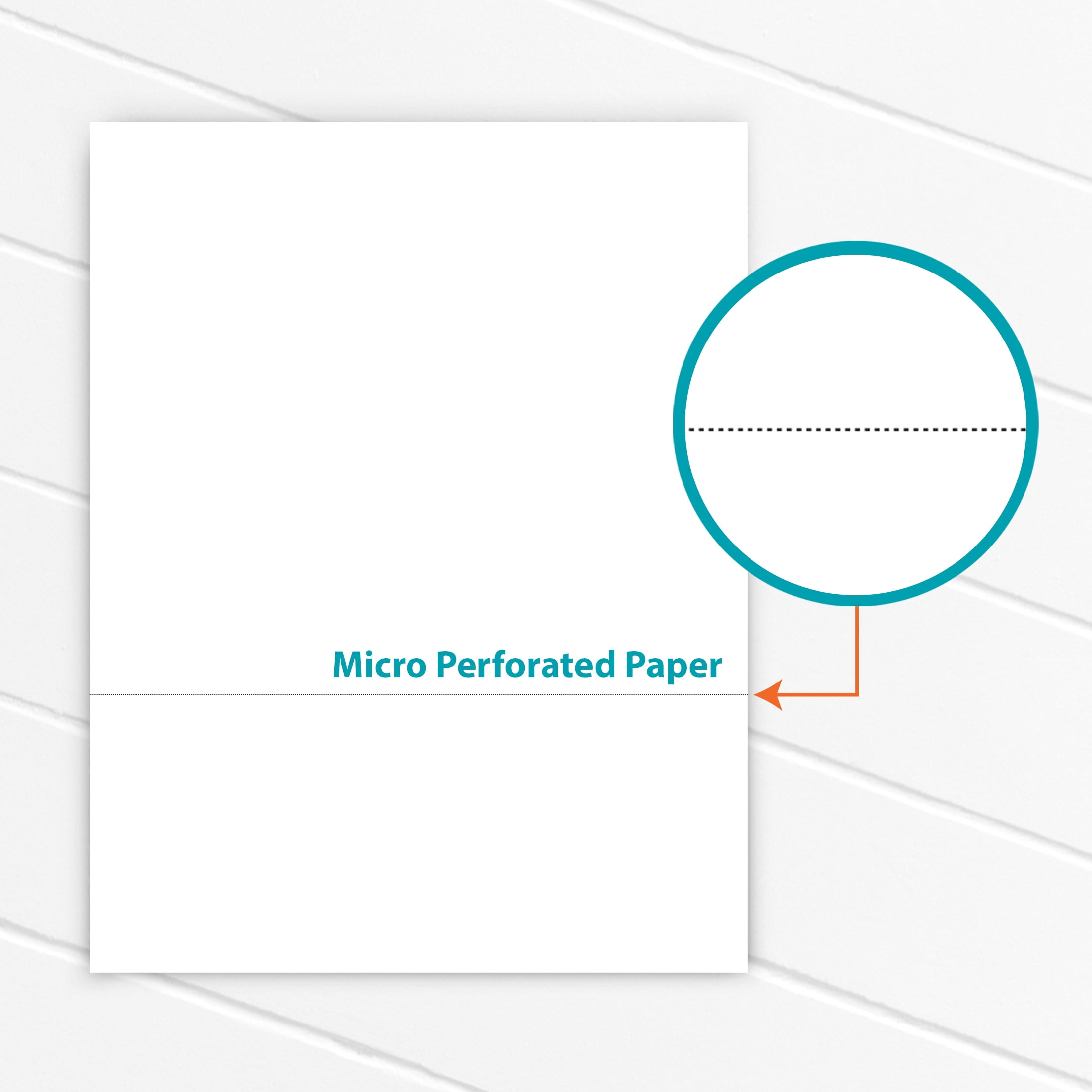 Pen+Gear Perforated Printer Paper, 8.5" x 11", 24 lb, White, 250 Sheets