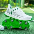 thumbnail image 5 of Zapatillas de golf para hombre, impermeables, para entrenamiento al aire libre, con 8 clavos., 5 of 5