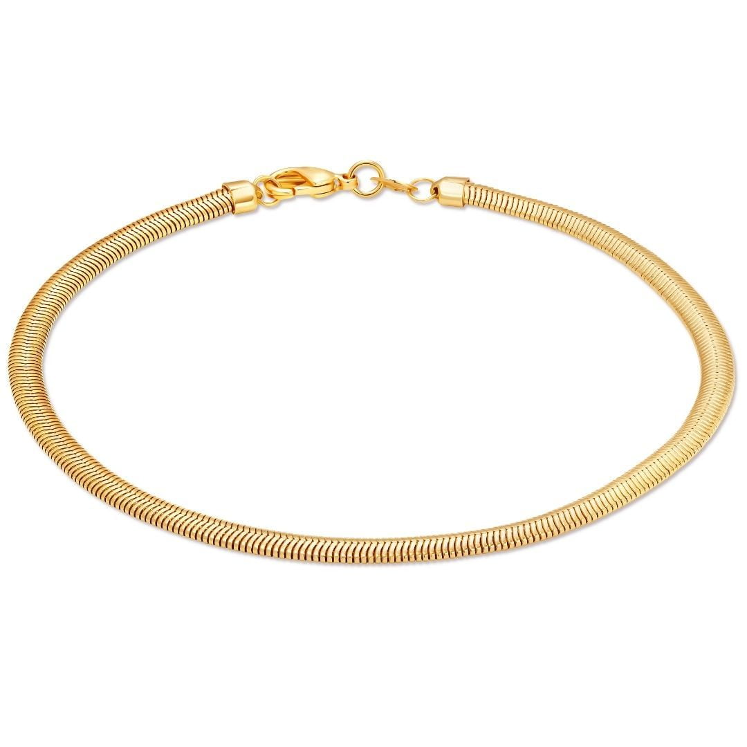 18K Gold Plated Snake Anklet