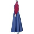 thumbnail image 3 of Fox Maid Marian Dress with Head Pieces Outfits Blue Long Dress Vixen Dress for Women, 3 of 7