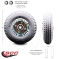 thumbnail image 2 of SCC-8" x 2.5" Gray Pneumatic Wheel Only w/3.1875" Centered Hub and Ball Bearings, 2 of 2