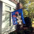 thumbnail image 2 of Tricolor Border Collie USA American Flag Canvas House Size, 2 of 5