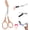 Brown, variant on Eyebrow Trimmer Scissor for Women Men, 2026 New 2 in 1 Professional Eyebrow Scissors with Comb, Eyebrow Cutter Hair Removal Eyebrow Scissors Makeup Tool (Black)
