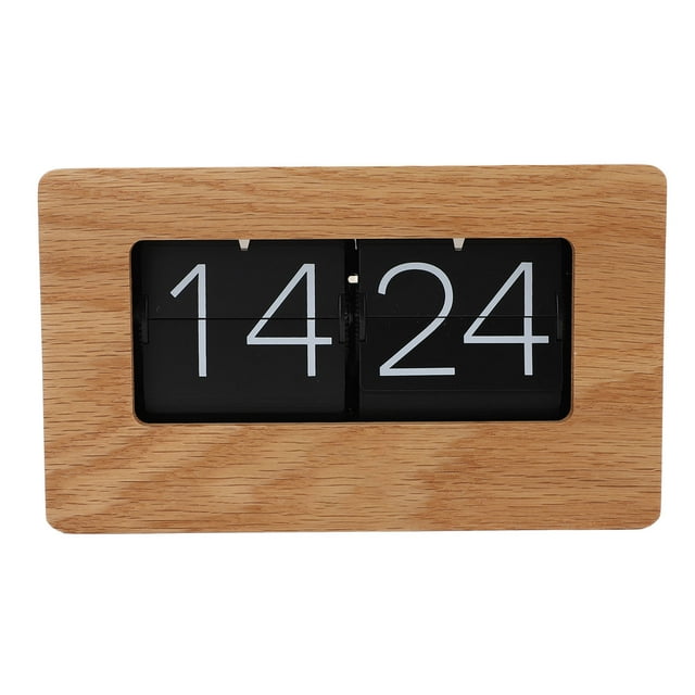Reloj Digital Abatible Hacia Abajo, Reloj De Escritorio Minimalista Con Tapa, Vintage Innovador Para Dormitorio