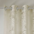 thumbnail image 5 of Madison Park Leilani 50x84" Palm Leaf Burnout Window Sheer in Natural, 5 of 5
