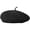 black, variant on Crochet Straw Beret Hat French Artist Style Summer Hat for Women Daily Wear 54-58cm