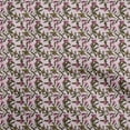 thumbnail image 1 of oneOone Georgette Viscose Light Pink Fabric Florals Craft Projects Decor Fabric Printed By The Yard 42 Inch Wide, 1 of 4