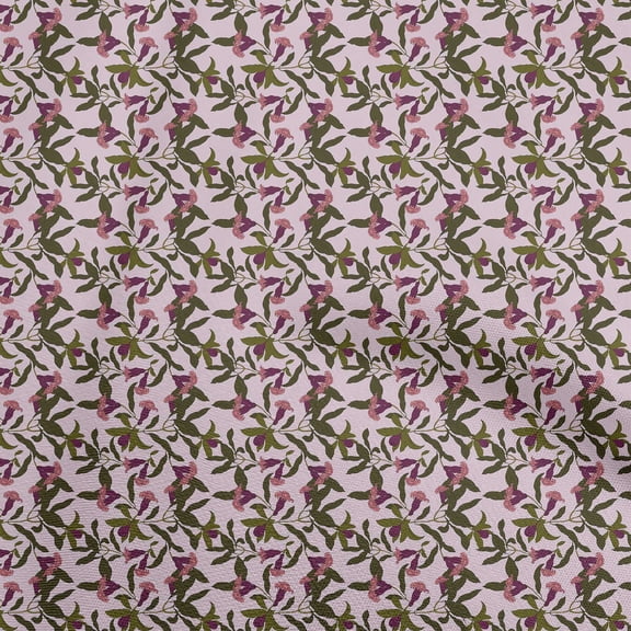 oneOone Velvet Light Pink Fabric Florals Sewing Fabric By The Yard Printed Diy Clothing Sewing Supplies 58 Inch Wide