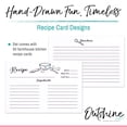 thumbnail image 6 of Outshine White Recipe Cards 4x6 Inches, Farmhouse Design (Set of 50) | No-Smear Double Sided Cardstock | Bulk Blank Recipe Cards for Recipe Box 4x6 | Recipe Cards for Bridal Shower | Gift for Mom, 6 of 6