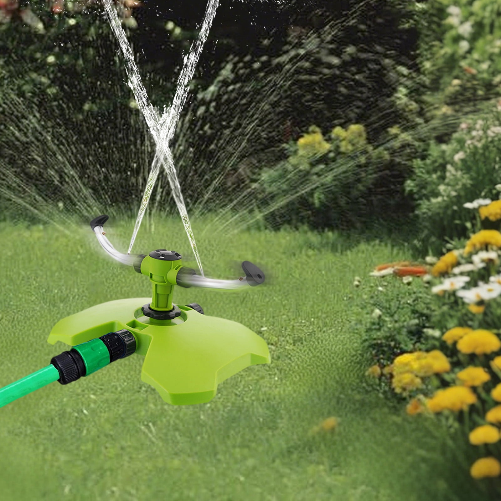 360° Rotating Garden Sprinkler, Adjustable Water Spray for Yard, Lawn, Vegetable Beds, Flower Landscaping, Easy Operation for Home Garden