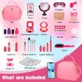 thumbnail image 2 of UUSUOO Kids Makeup Kit for Girls,34PCS Toddler Purse Set with Pretend Makeup Kit for Toddlers,Princess Toys Includes Handbag,Phone,Wallet,Christmas Birthday Gift for Kids 3-6-12, 2 of 7