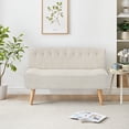 thumbnail image 4 of EDTara Two-Seater Modern Sofa, Upholstered Fabric Couch With Plush Sponge Padding and Plywood Frame, 4 of 8