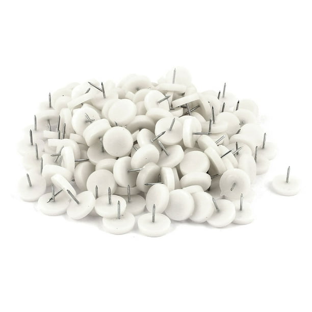 200 Pcs Table Chair Foot Leg Floor Pad Nail Protectors 0.98" Dia