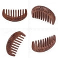 thumbnail image 4 of Wood Comb Wooden hair comb Natural Comb-Anti Static Massage through the comb (Flower-Wide tooth), 4 of 8