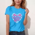 thumbnail image 6 of ITSAME Girls Crewneck T-Shirts Mothers Day Print Short Sleeve Summer Loose Casual Tops Blue Size 12-13, 6 of 6