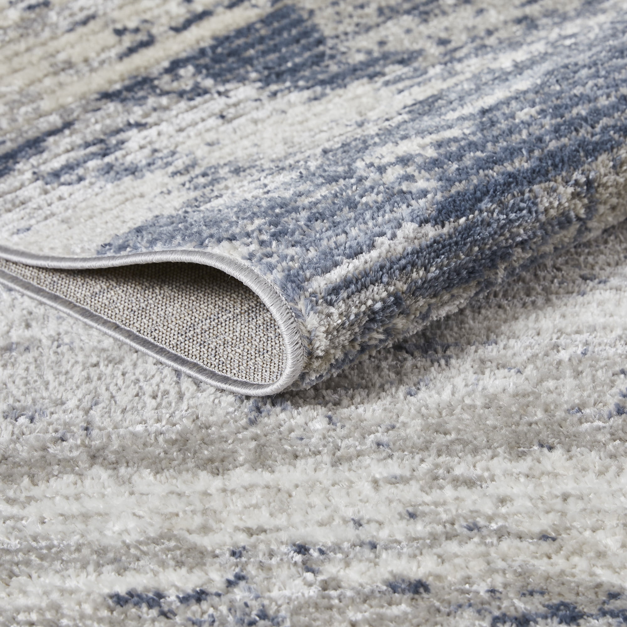 Loomaknoti Carleigh Arnald 4' x 6' Blue Abstract Indoor Area Rug