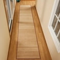 thumbnail image 2 of Miles Kimball Bamboo Non-Slip Runner with Nylon Trim, 23” x 118” – Narrow Rubber Backed Bamboo Runner with Water Resistant Capabilities for Kitchen, Sunroom, Hallway & Entranceway, 2 of 3