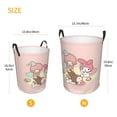 thumbnail image 5 of Large Laundry Basket with Handle, Kuromi and My Melody Collapsible Laundry Hamper, Dirty Clothes Storage Basket for Living Room, Bathroom, Bedroom, College Dorm, 5 of 7