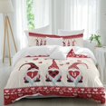 thumbnail image 2 of Valentine Gnomes Bedding 3 Piece Duvet Cover Set Full Size, I Love U Red Buffalo Plaid Love Heart Soft Microfiber Comforter Cover with Zipper Closure & Pillowcases, FadeResistant Quilt Cover, 2 of 9