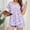 A-Purple, variant on Smilooen Tie Dye Womens Pajama Sets Short Sleeve 2 Piece PJ Sets Women Summer Loungewear with Pockets, S-2XL