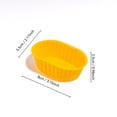 thumbnail image 3 of Silicone Mini Loaf Pans, Non Stick Reusable Baking Cups for Air Fryer, Molds for Baking Brownies, Cakes and More, 3 of 5