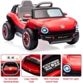 thumbnail image 1 of Royalbelle Red Electric Car-12V Ride-On Toy with Parent Remote Control, Bluetooth, 1 of 8