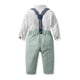 thumbnail image 4 of CSCHome - Conjunto de 2 piezas de ropa para bebés varones, esmoquin, camisa de vestir para niños grandes con pajarita y pantalones con tirantes, para caballeros de 6 a 12 años, 4 of 7